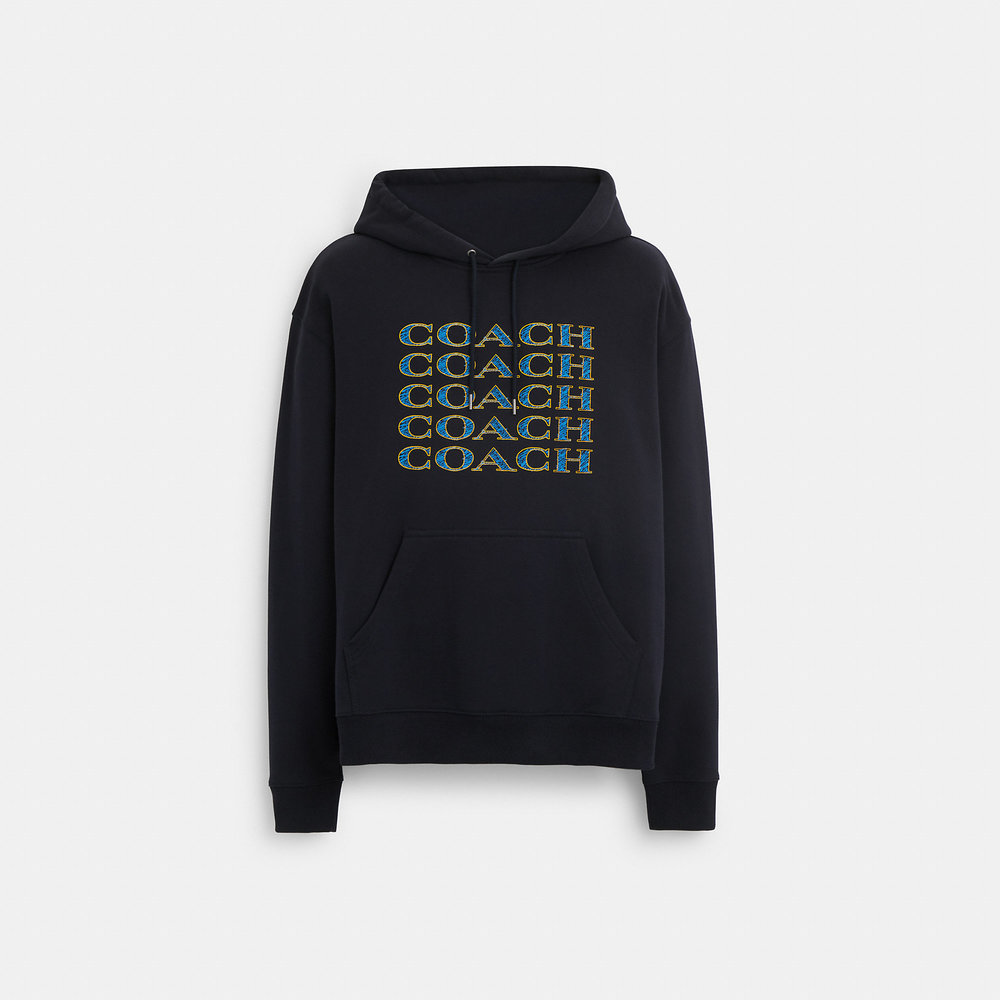 NWT Coach Outlet Signature Stack Hoodie